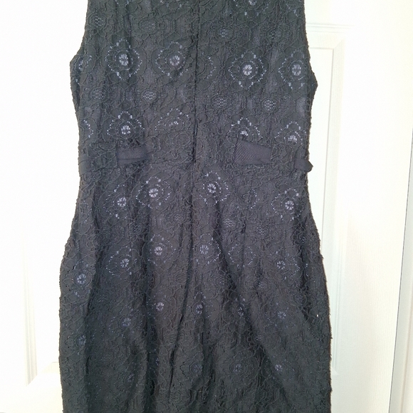 Evan Picone Black Lace Sheath Dress - Picture 4 of 7